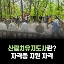 산림치유지도사-자격증-지원-자격