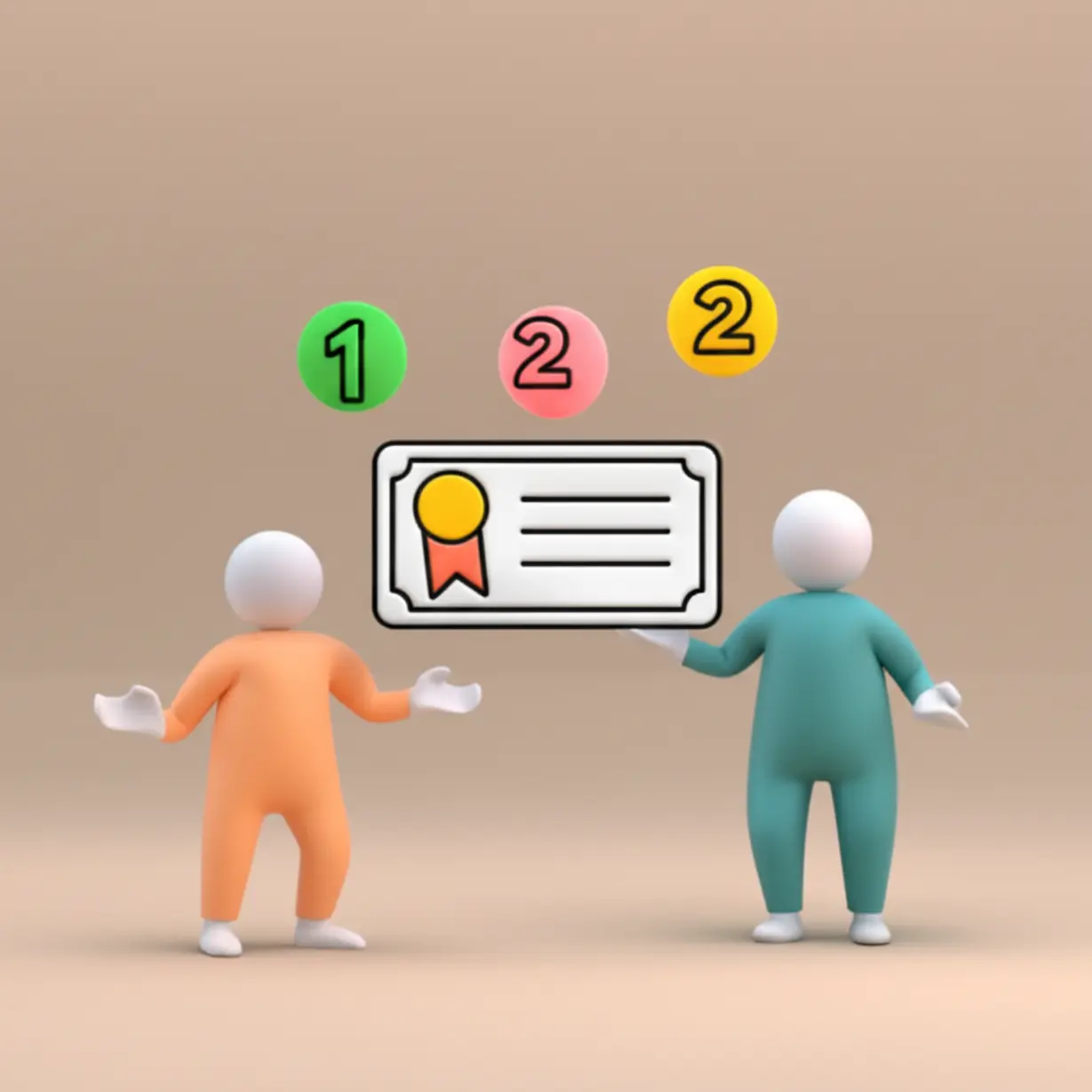 Abstract-figures-with-icons-for-certificate-and-levels.