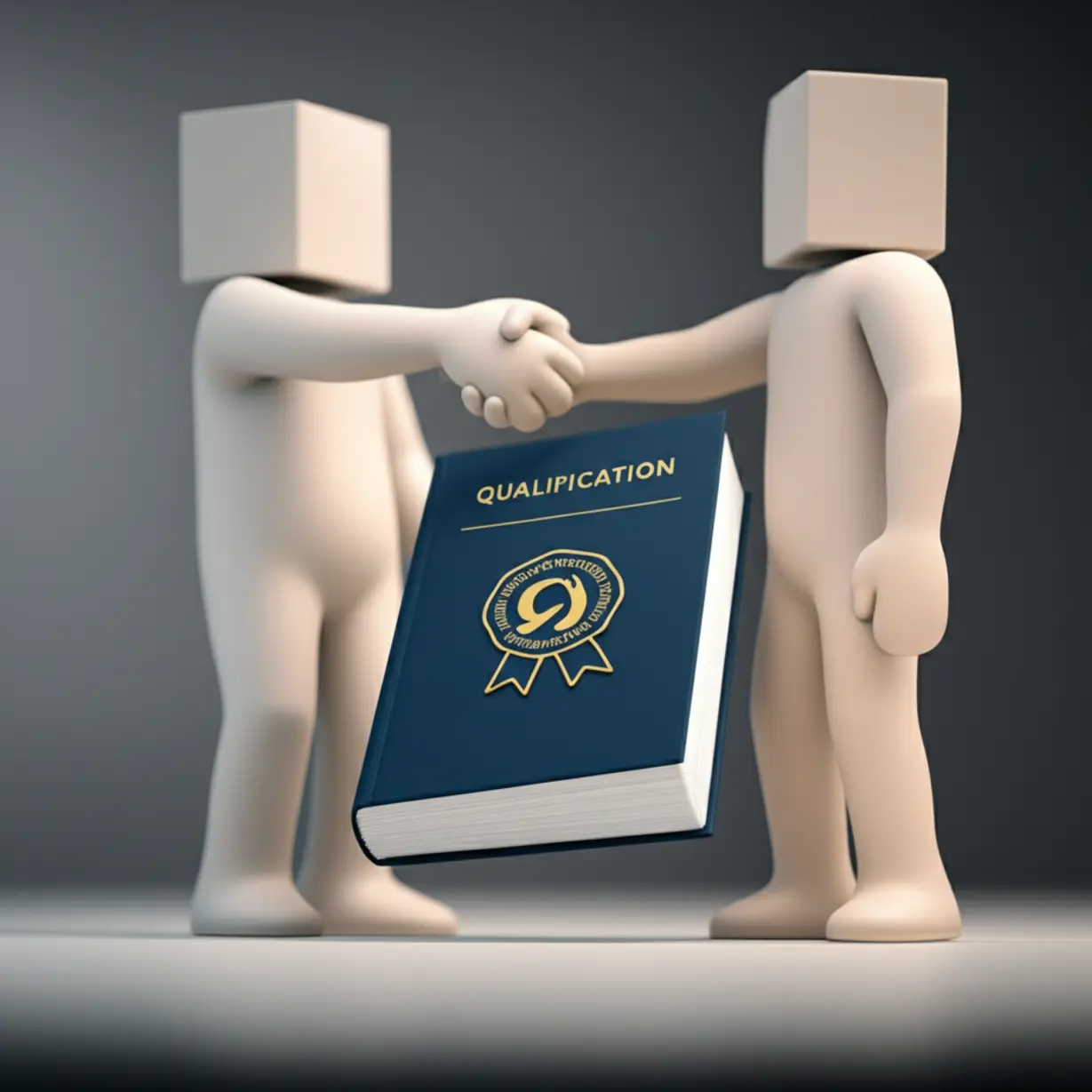 Two-entities-shaking-hands,-symbolizing-an-agreement-to-improve-the-security-and-quality-of-qualification-booklets.