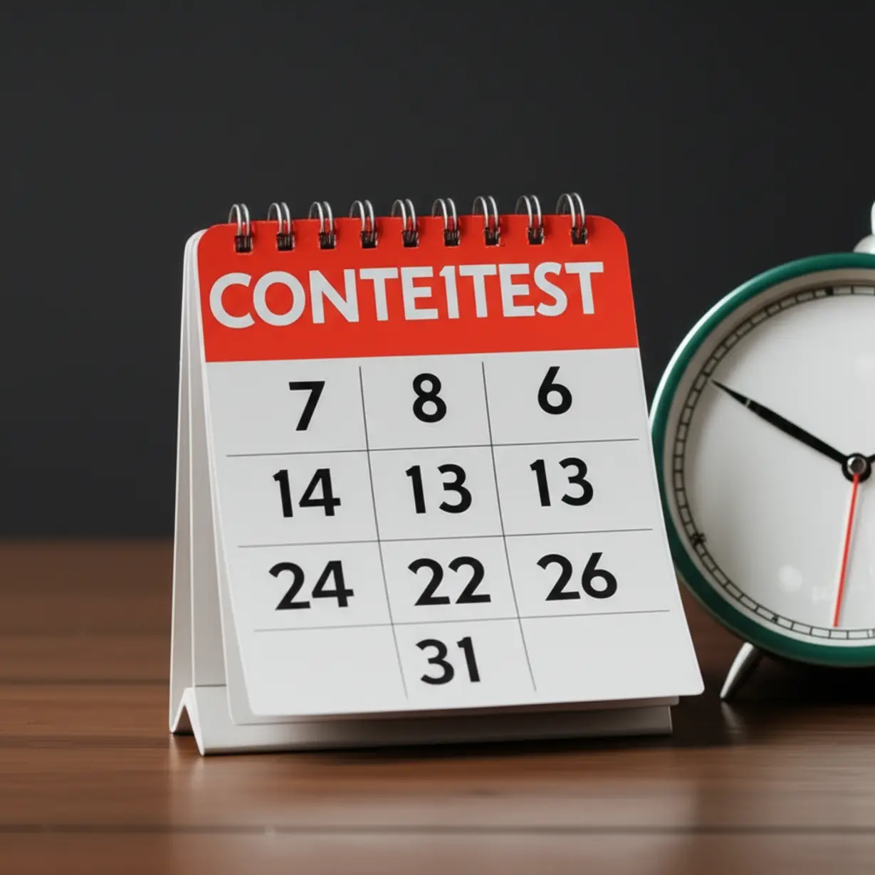 Cute-3D-rendered-image-of-a-calendar-and-clock-face,-representing-a-schedule.