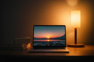 책과-램프가-있는-아늑한-공부-공간을-묘사한-3D-이미지