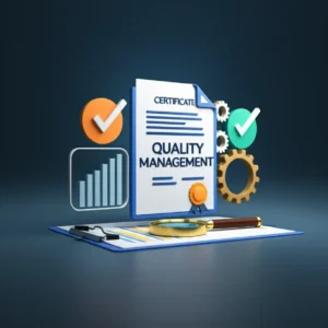 귀여운-3D-스타일의-품질경영기사-자격증,-통계-그래프,-톱니바퀴-이미지