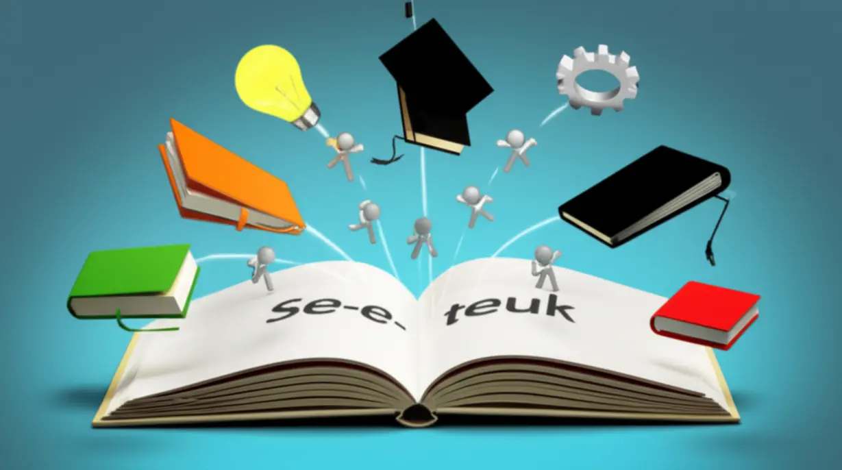 3D-cute-abstract-representation-of-Se-teuk-showing-academic,-career,-and-community-competencies-radiating-from-an-open-book.