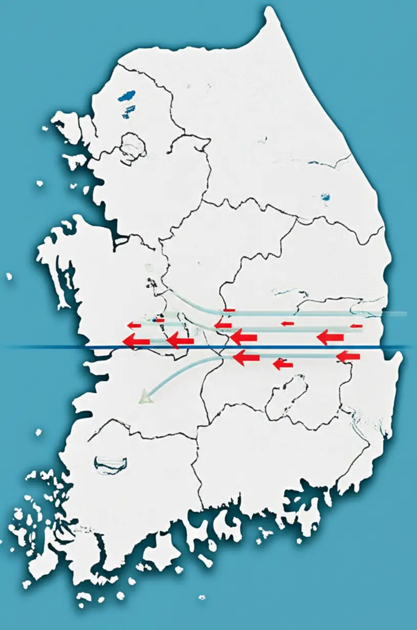 Map-Korean-peninsula-38th-parallel-arrows-invasion