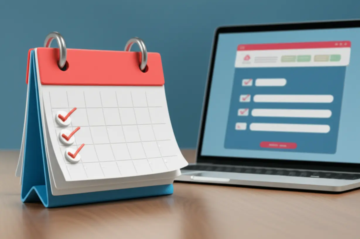 Calendar-and-online-registration-form