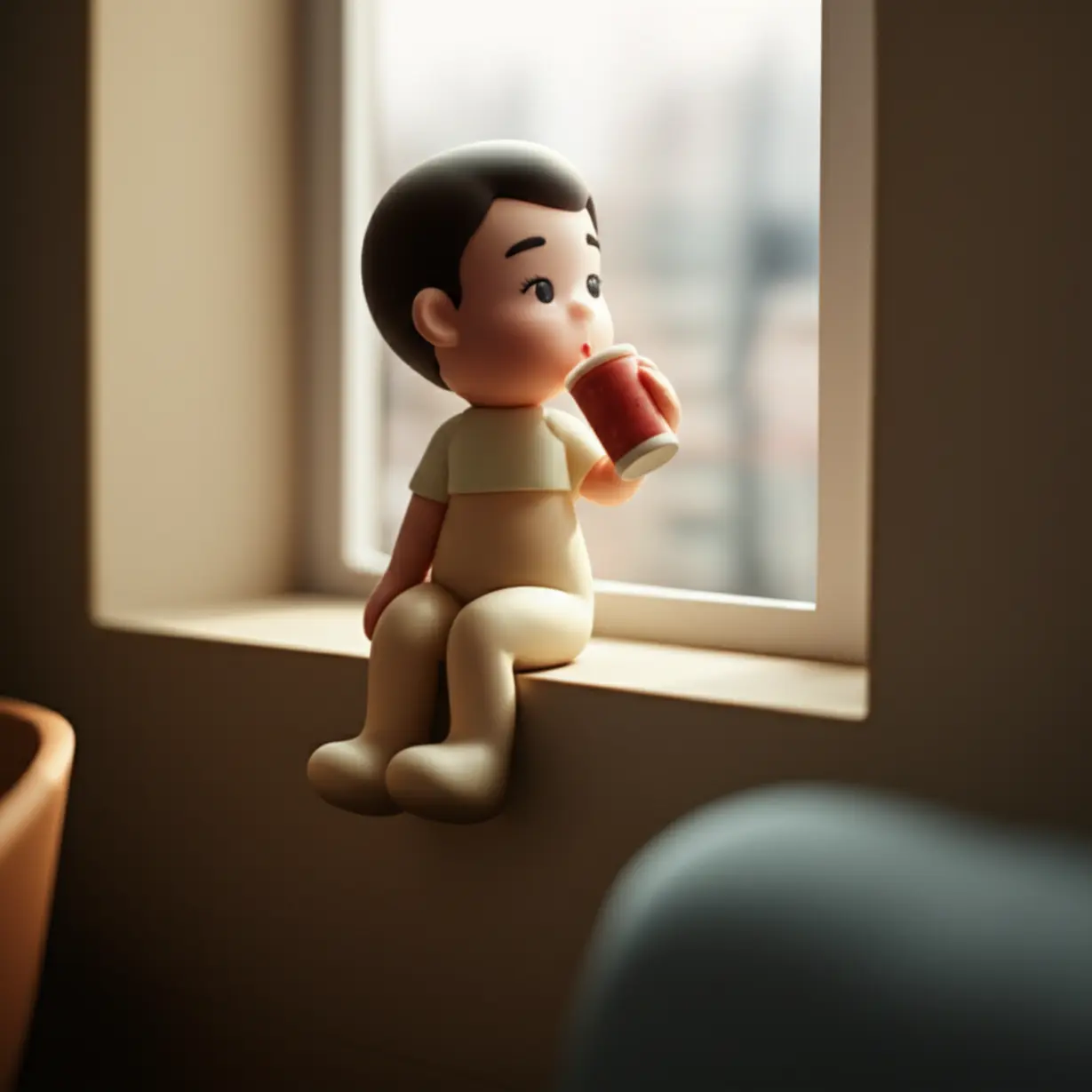A-cute-3D-figure-finding-a-quiet-moment-in-a-busy-scene.