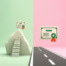 심리상담사-국가-및-민간-자격증-취득-경로를-비교하는-귀여운-3D-일러스트