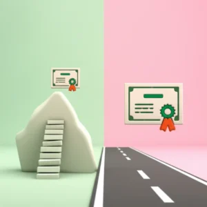 심리상담사-국가-및-민간-자격증-취득-경로를-비교하는-귀여운-3D-일러스트