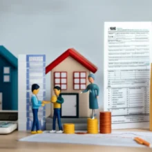 Stylized-3D-image-comparing-professional-roles-with-appraisal-and-tax-symbols.