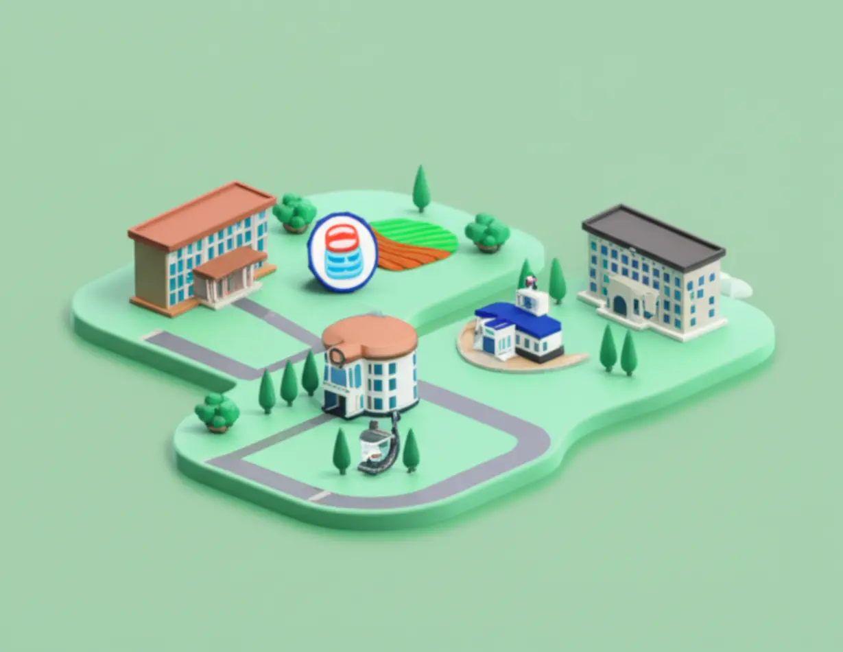 부산대학교-4개-캠퍼스를-나타내는-지도-이미지