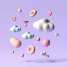 몽글몽글한-파스텔톤의-다양한-추상적인-도형들이-떠다니며-이름을-고르는-모습을-표현하는-귀여운-3D-이미지
