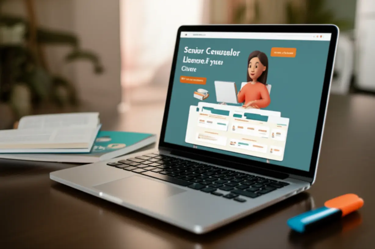 A-cute-3D-image-of-someone-studying-for-a-license-on-a-laptop.