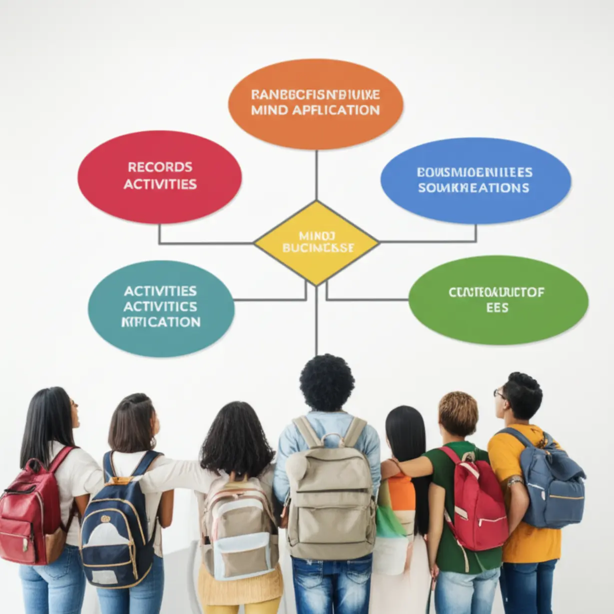 다양한-학생들이-입시-요소가-담긴-다이어그램을-보는-귀여운-3D-이미지