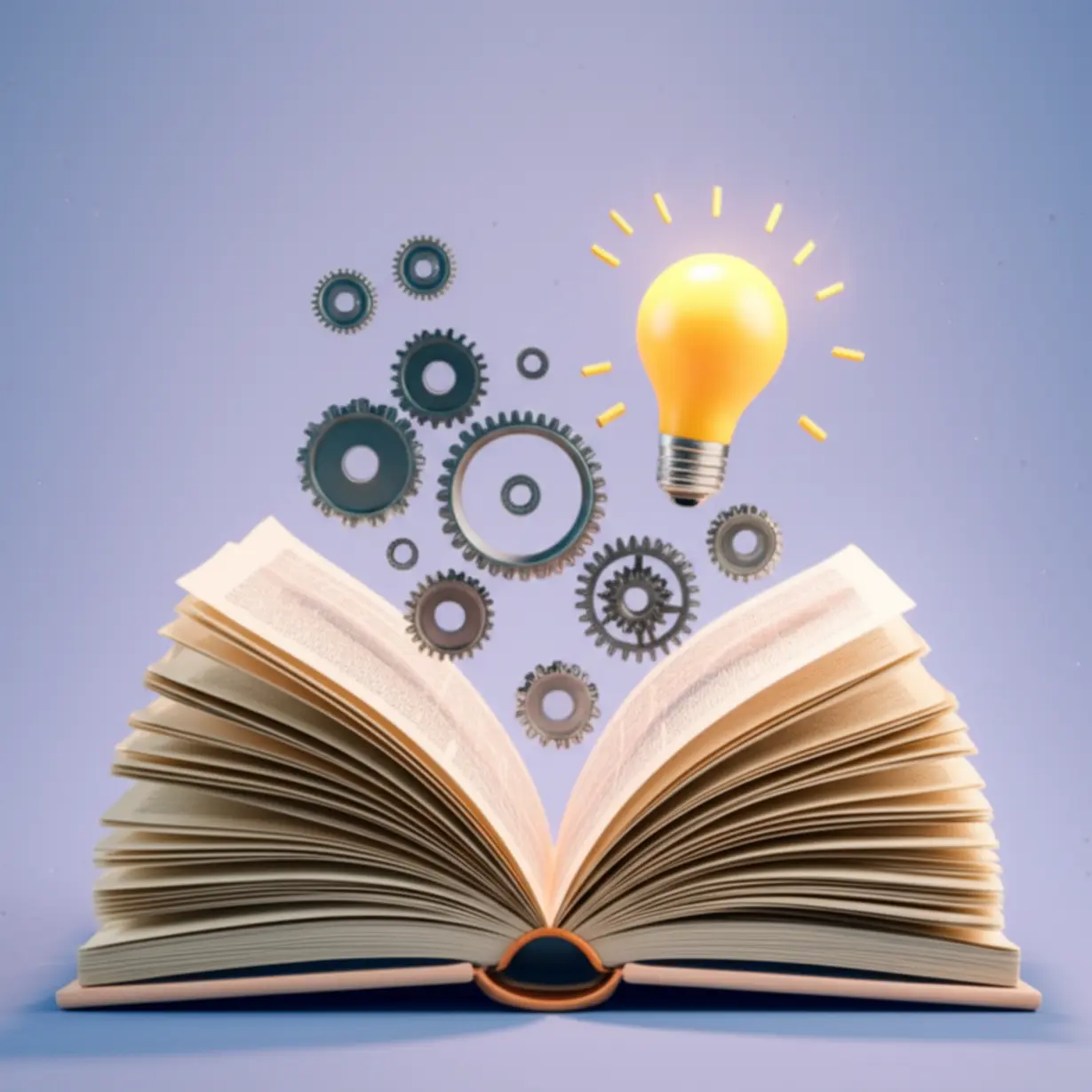 Illustration-of-books,-gears,-and-lightbulbs-representing-student-record-evaluation.