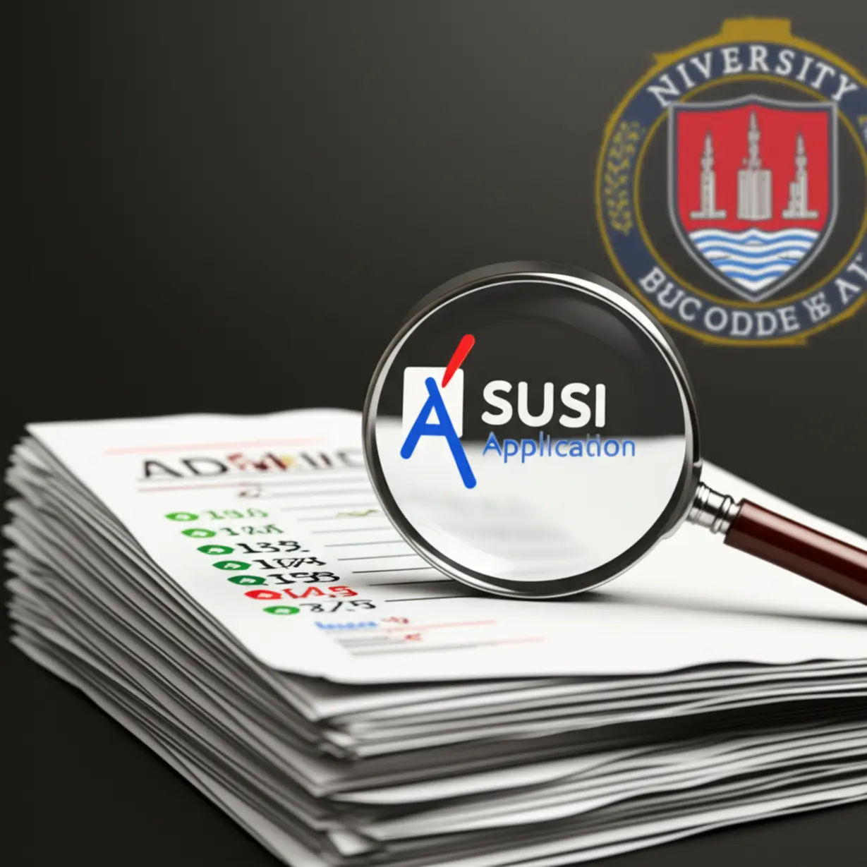 Cute-3D-image-of-Susi-application-documents-and-magnifying-glass