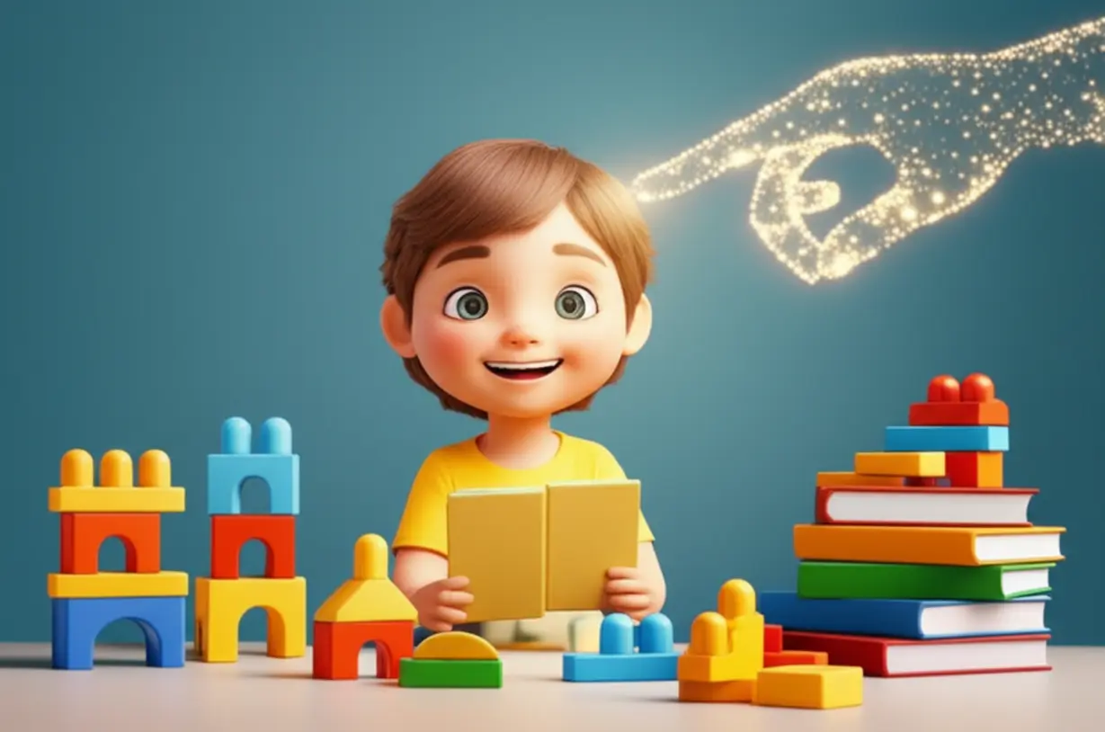 맞춤-학습으로-성장하는-아이의-귀여운-3D-이미지