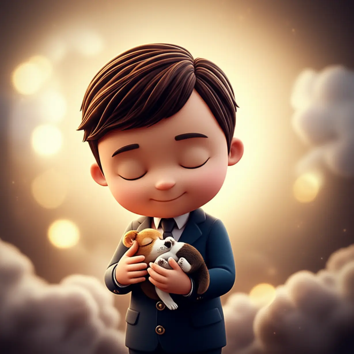 A-cute-3D-image-illustrating-the-gentle-and-comforting-role-of-a-pet-funeral-director,-with-a-figure-holding-a-sleeping-pet-in-a-peaceful-setting.