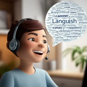 온라인-영어-수업을-통해-자신감-있게-영어로-말하는-사람의-3D-이미지