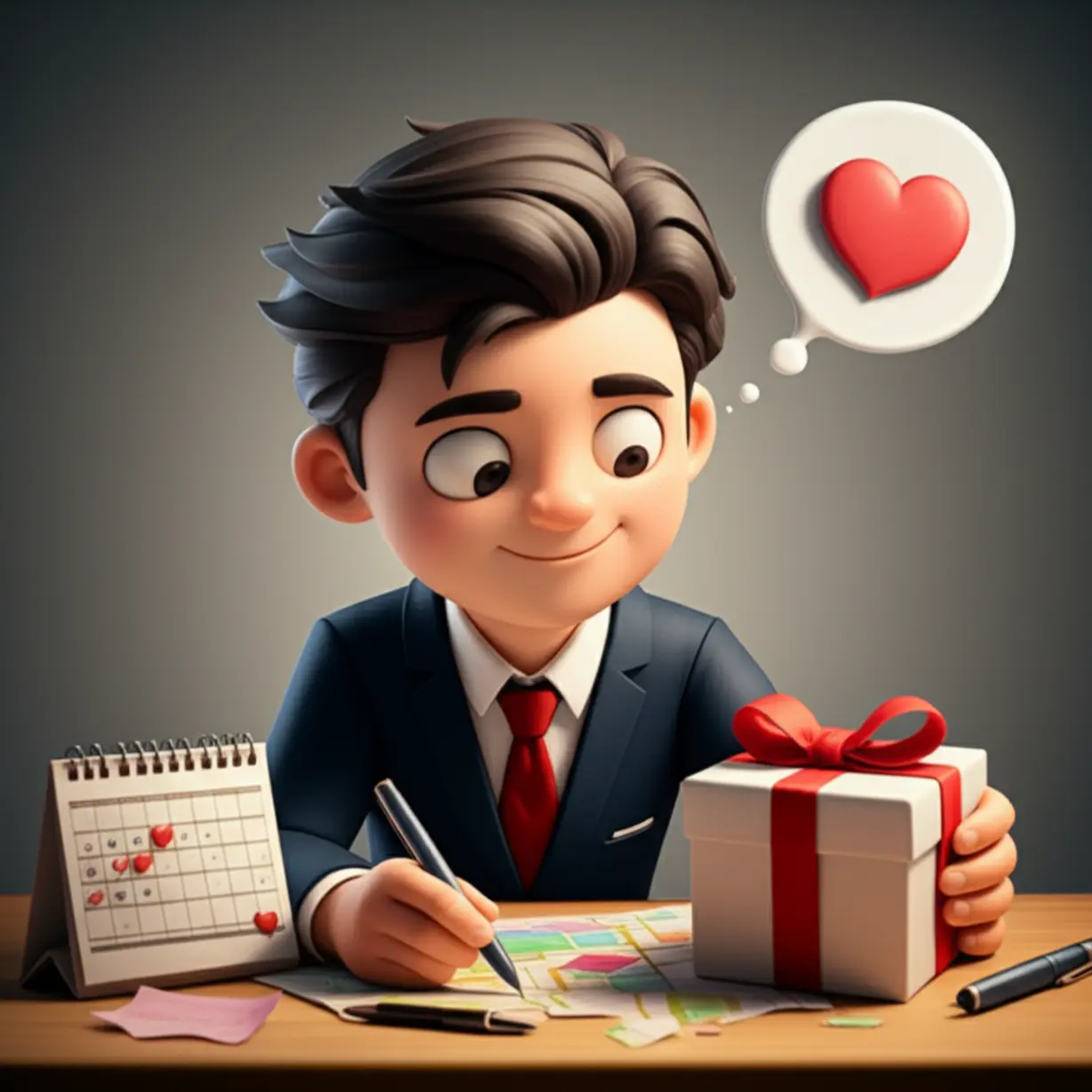 데이트-계획을-세우는-귀여운-3D-남자-캐릭터