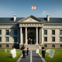 Cute-3D-illustration-showing-exam-preparation-and-results-announcement-concept-for-military-civil-servants.