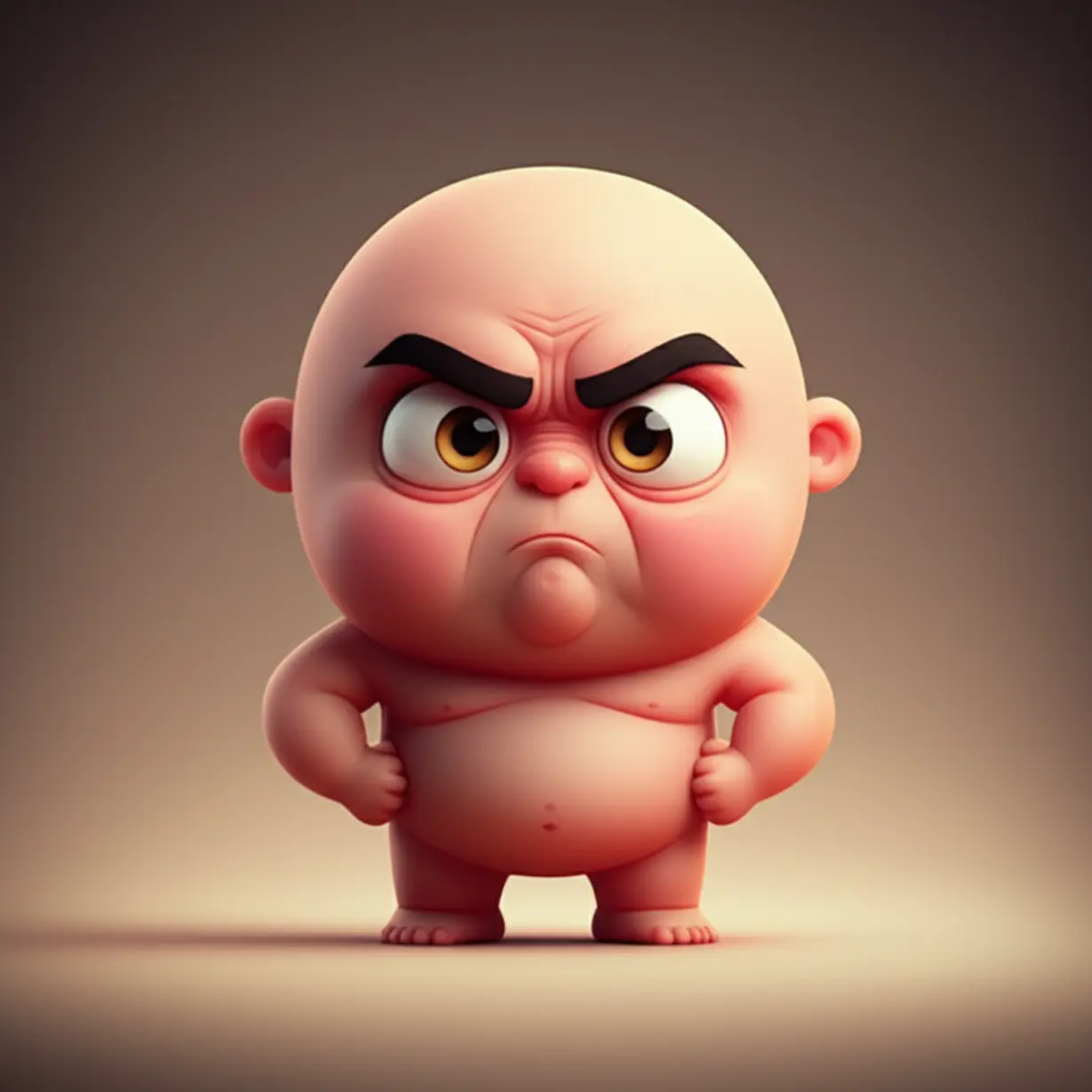 진심과-확신을-표현하는-캐릭터의-귀여운-3D-이미지