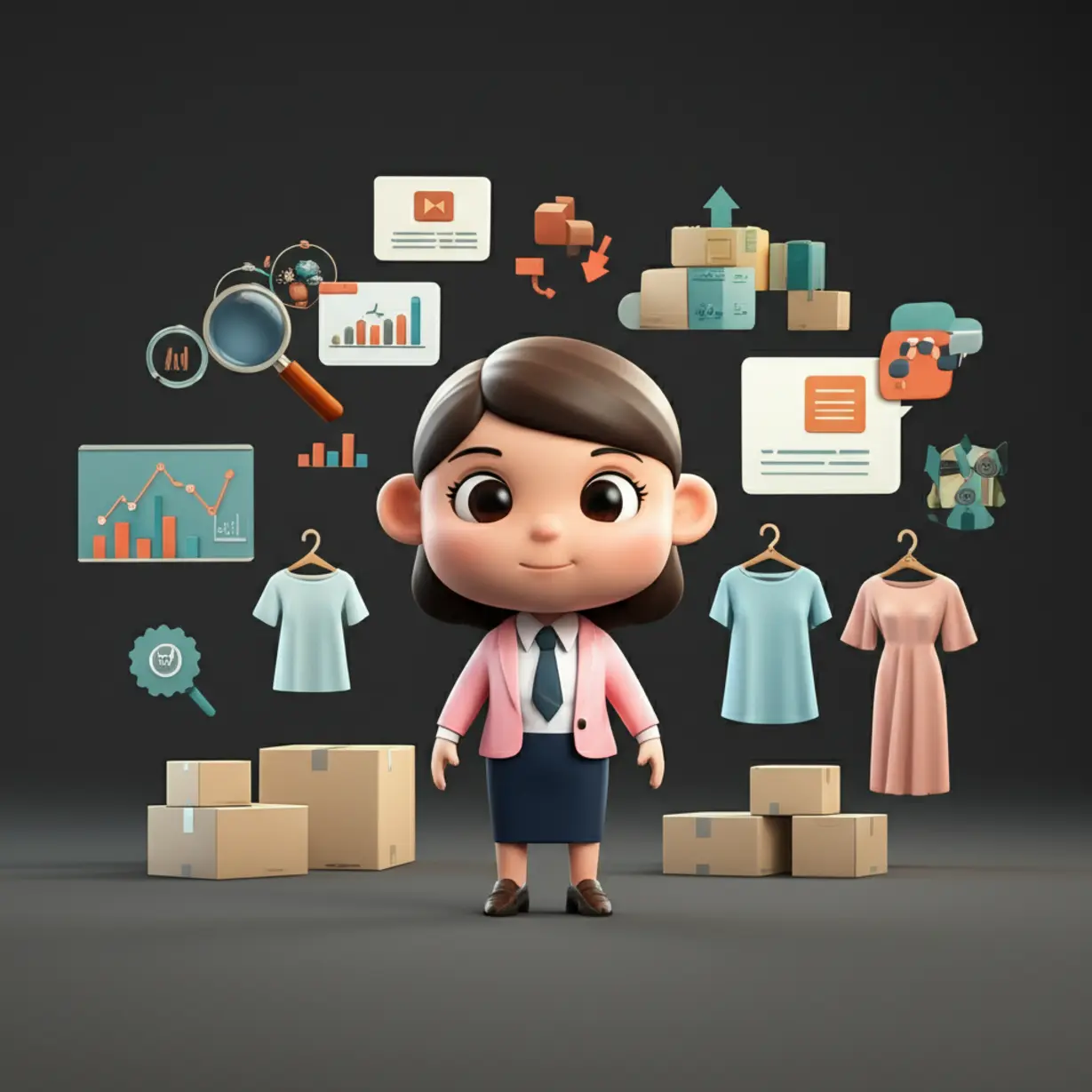 Cute-3D-image-showing-icons-representing-the-diverse-tasks-and-skills-required-for-a-Fashion-MD.