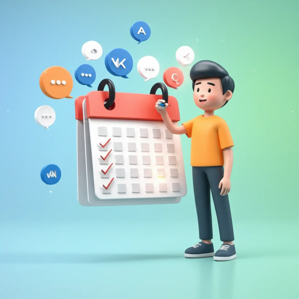 Illustration-of-someone-happily-tracking-progress-on-a-calendar,-representing-consistent-study.