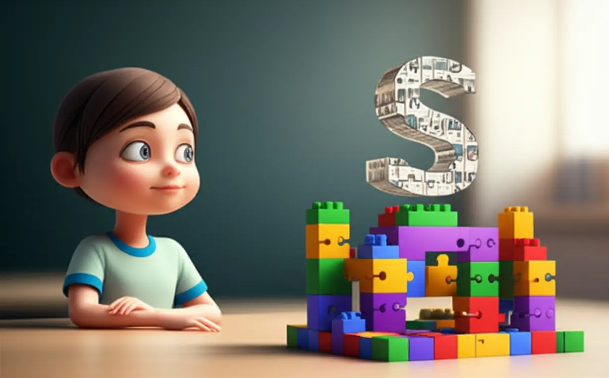 A-cute-3D-rendering-of-a-student-using-grammar-rules-as-building-blocks-to-understand-a-complex-sentence.