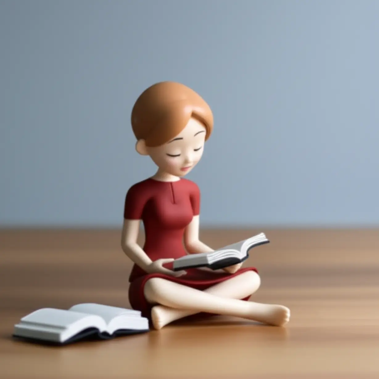 혼자-편안하게-앉아-책을-읽거나-작업하는-ISTP-여성을-상징하는-3D-캐릭터-이미지