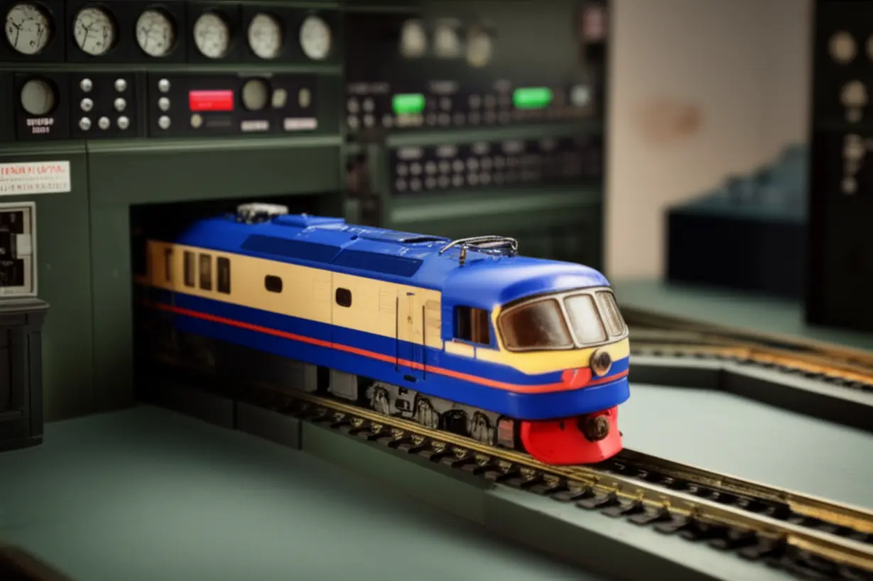 Cute-3D-rendering-of-a-miniature-train-in-a-control-room-for-practical-exam