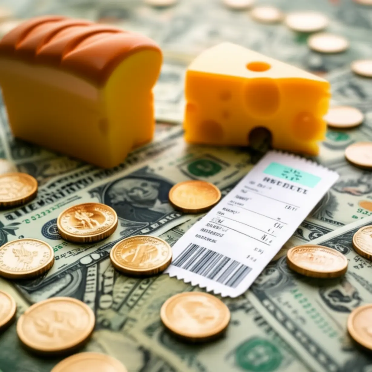 A-cute-3D-illustration-showing-objects-representing-different-types-of-money-English-words,-from-slang-to-formal.