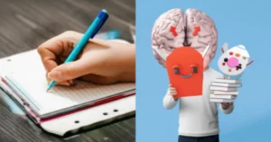 A-cute-3D-illustration-showing-various-actions:-writing-notes,-painting,-absorbing-information,-a-takeout-box,-and-holding-books.