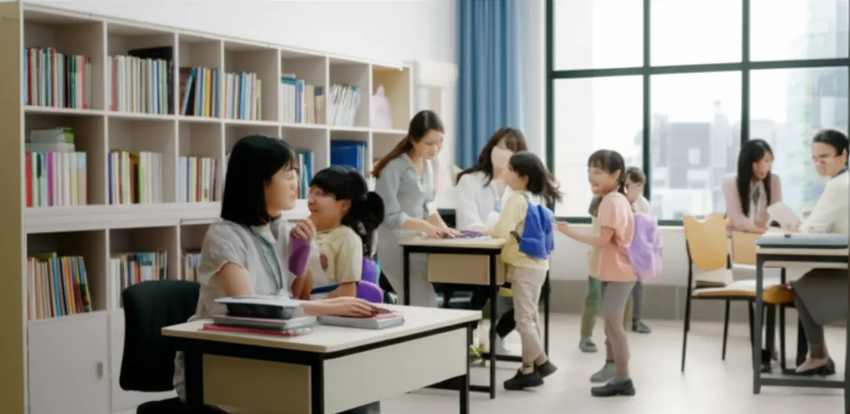 다양한-교육공무직-직종을-상징하는-학교-내-여러-사람들의-모습
