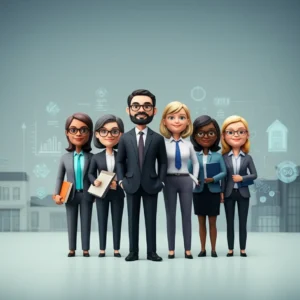 A-cute-3D-illustration-of-teachers-representing-various-educational-levels,-surrounded-by-elements-symbolizing-appointment-numbers-and-school-environments,-reflecting-changes-in-teacher-hiring-for-2026.