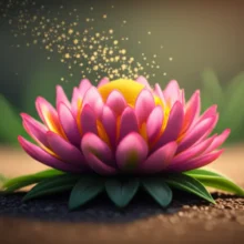 A-beautiful-3D-illustration-of-a-flower-representing-being-true-to-oneself.