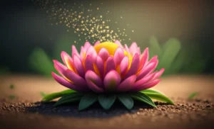 A-beautiful-3D-illustration-of-a-flower-representing-being-true-to-oneself.