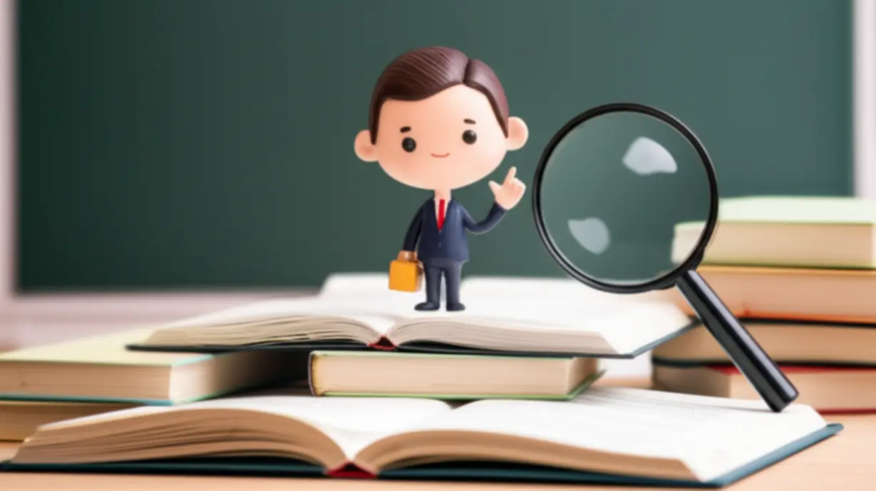 책상-위에-쌓인-기출문제집-더미를-앞에-두고-결심한-표정으로-앉아-있는-학생의-3D-이미지.-시험의-어려움을-상징한다.