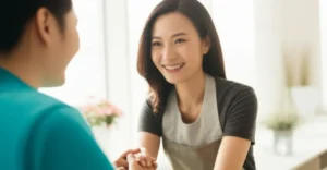 한-사람이-다른-사람에게-다정하게-도움을-주는-모습이-담긴-밝고-긍정적인-3D-이미지