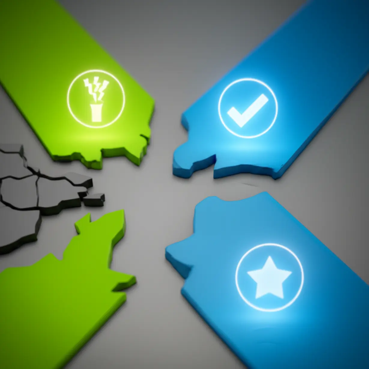 A-cute-3D-illustration-showing-clear-paths-for-correct-grammar-and-a-broken-path-for-incorrect-usage.