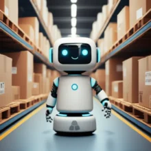 A-cute-3D-image-showing-a-simplified,-efficient-distribution-process-with-packages-moving-along-conveyors,-symbolizing-logistics-and-management.