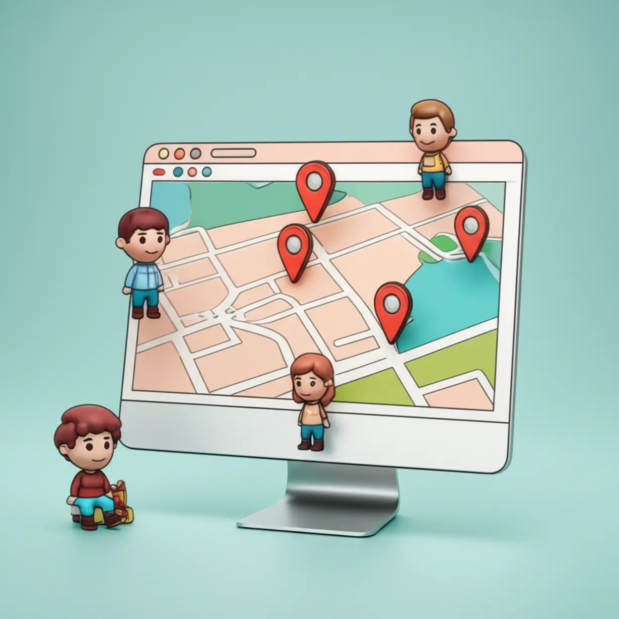 컴퓨터로-교육기관을-검색하는-모습