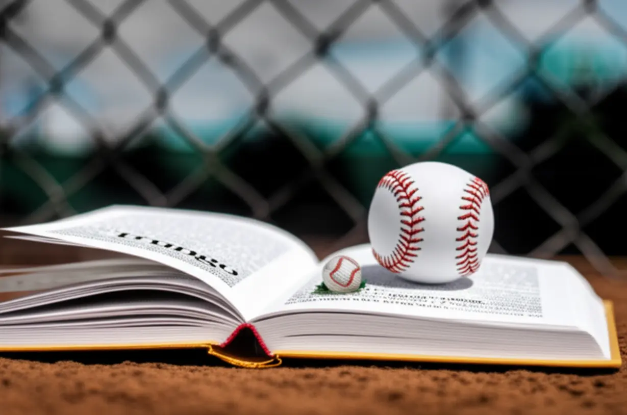 Cute-3D-illustration-of-an-open-English-dictionary-displaying-the-word-