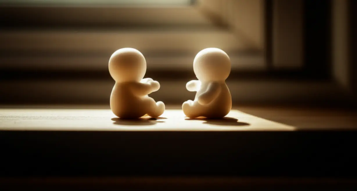 Subtle-emotional-connection-and-warmth-between-abstract-figures,-depicting-ISFP-relationship-dynamics.