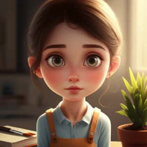 A-serene-artistic-female-figure-surrounded-by-nature,-representing-the-ISFP-personality.