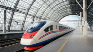 A-cute-3D-illustration-of-a-modern-train-station-with-a-train,-symbolizing-job-opportunities-and-career-growth-at-Korail.