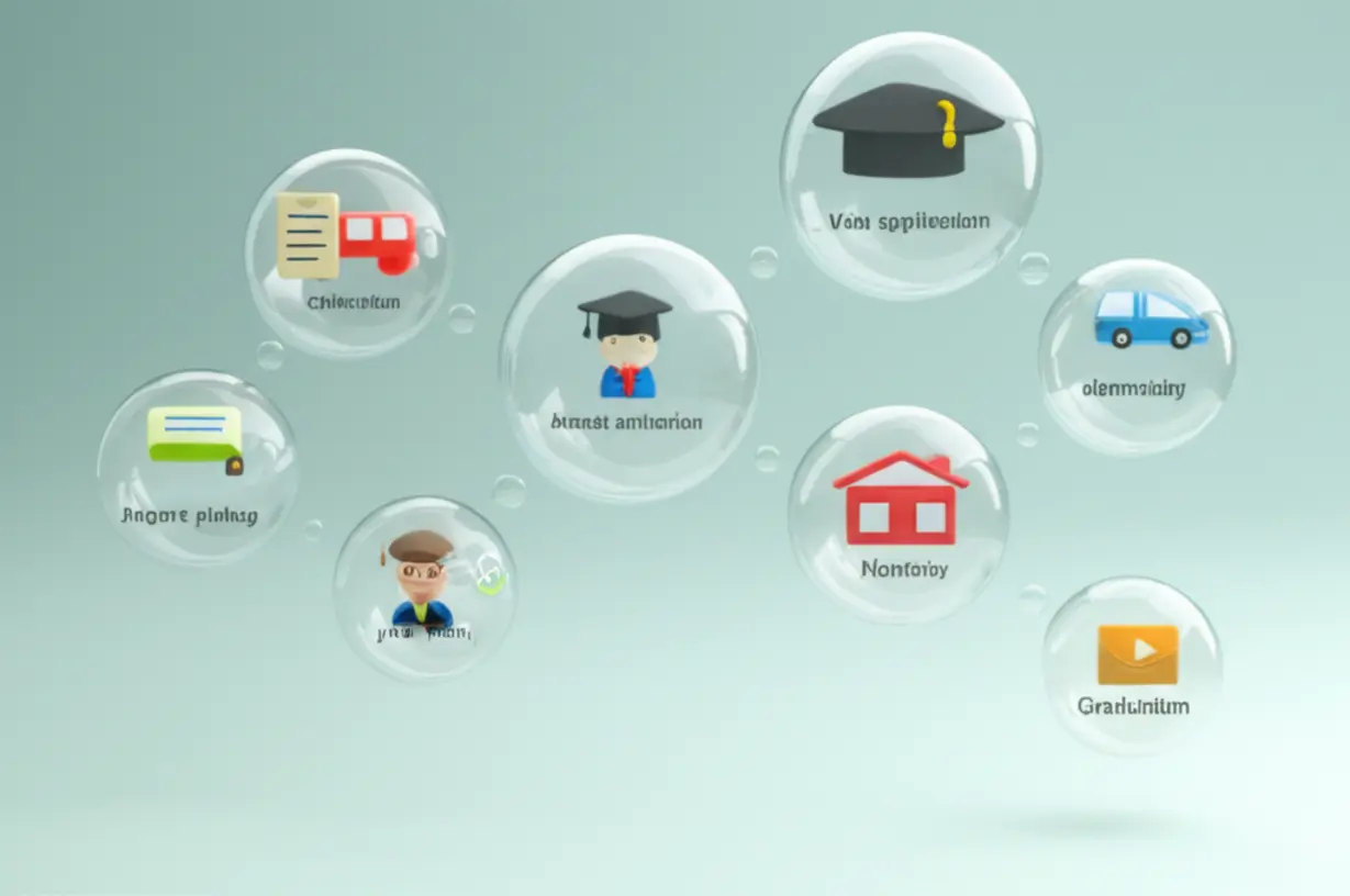 A-3D-flowchart-illustrating-the-stages-of-a-managed-study-abroad-program,-from-school-selection-to-graduation.