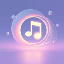 A-3D-image-of-a-glowing-musical-note-symbolizing-peace-and-healing.