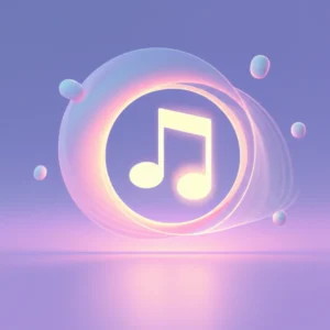 A-3D-image-of-a-glowing-musical-note-symbolizing-peace-and-healing.