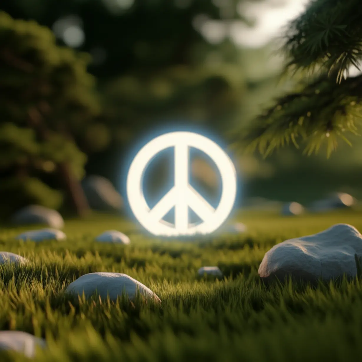 평화롭고-고요한-풍경,-부드러운-빛과-평화를-상징하는-요소가-있는-모습