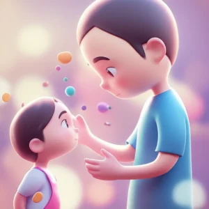 A-comforting-scene-depicting-a-stylized-adult-and-child,-symbolizing-support-and-understanding-in-youth-counseling.